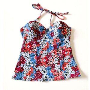 NWT Loft Beach Floral Tankini with removable strap